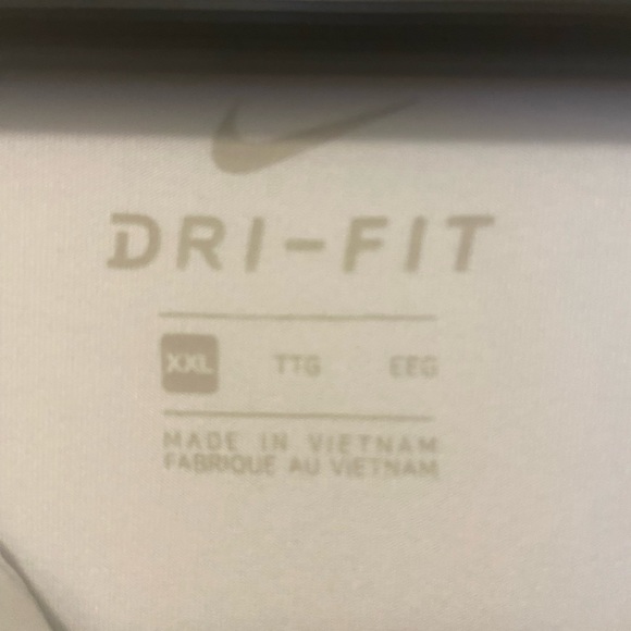 New Nike Golf grey/silver logo Drifit Polo XXL - Picture 3 of 4